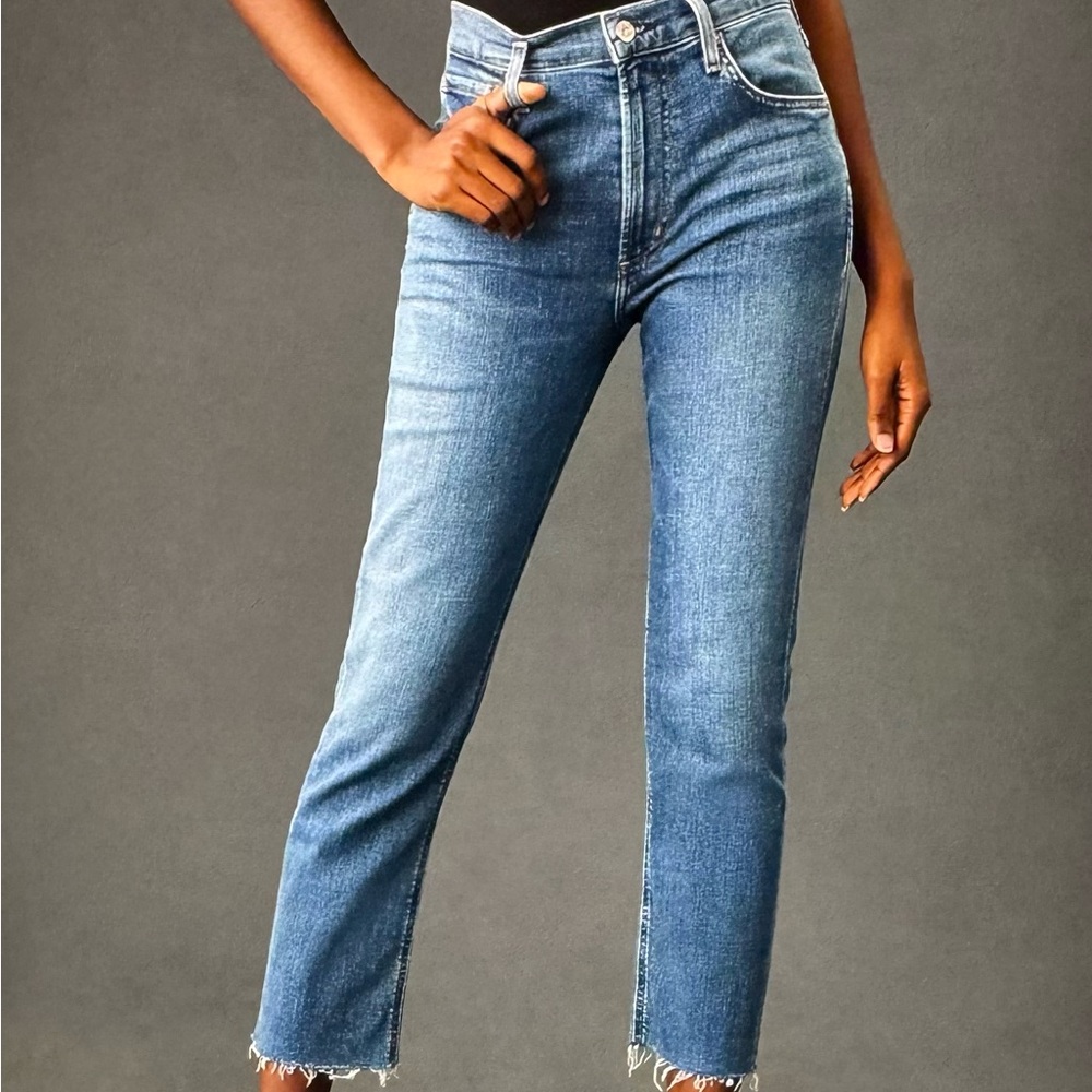 Citizens of Humanity Isola high rise straight slim cropped jeans size 30